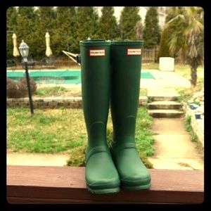 Hunter original back adjustable rain boots